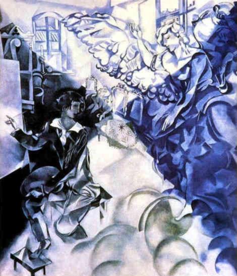 Autorretrato con musa contemporánea Marc Chagall Pintura al óleo
